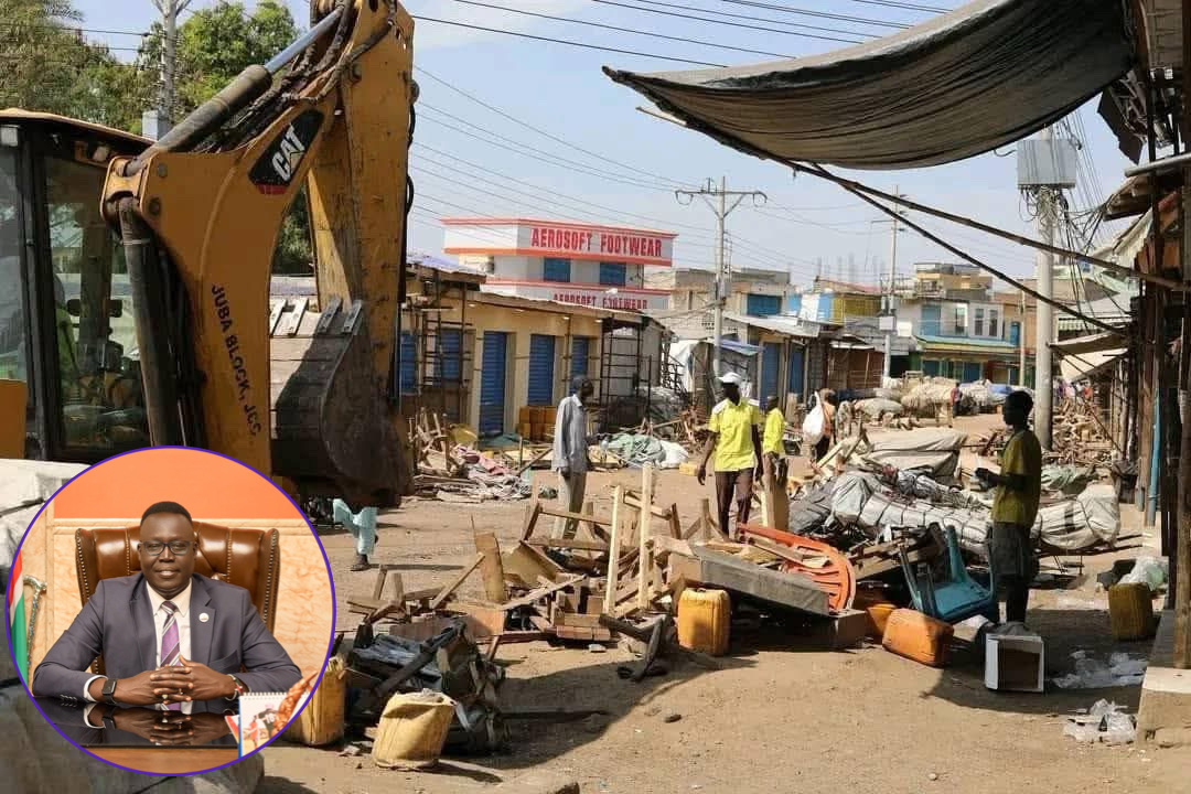 Breaking: Chaos in Juba as Vendor Clearance Turns Violent; Mayor Chris Swaka Detained for Questioning