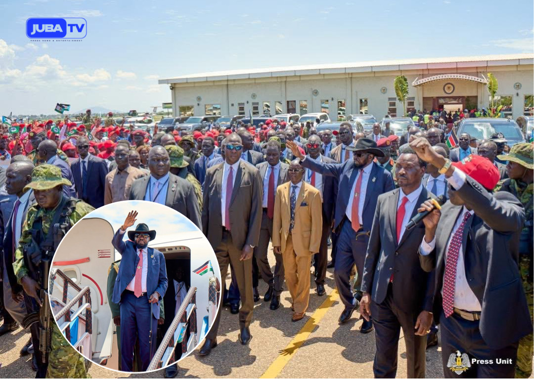 President Kiir Returns to Juba After Attending Inauguration Ceremonies in Djibouti and Uganda President Kiir Returns to Juba After Attending Inauguration Ceremonies in Djibouti and Uganda