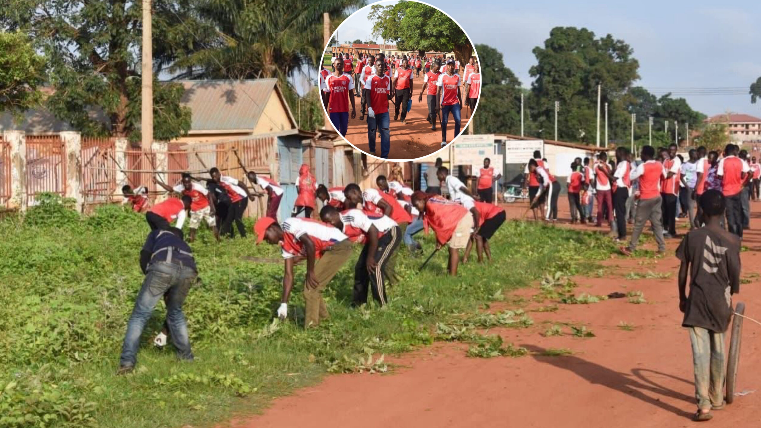 Arsenal Fans in Yambio Lead Community Cleaning Campaign Arsenal Fans in Yambio Lead Community Cleaning Campaign